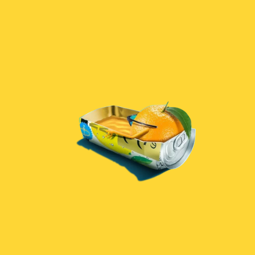 趣味橘子饮料合成创意